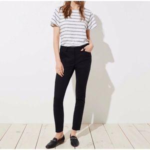 NWT Loft Black Curvy Skinny Ankle Length Dress Pants